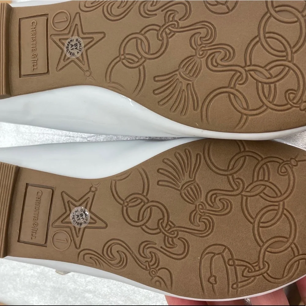 Little‎ Girls Pageant Shoes white Patent size 11