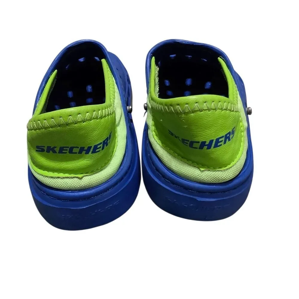 Skechers Kids Vibrant Blue and Lime Water Shoes
