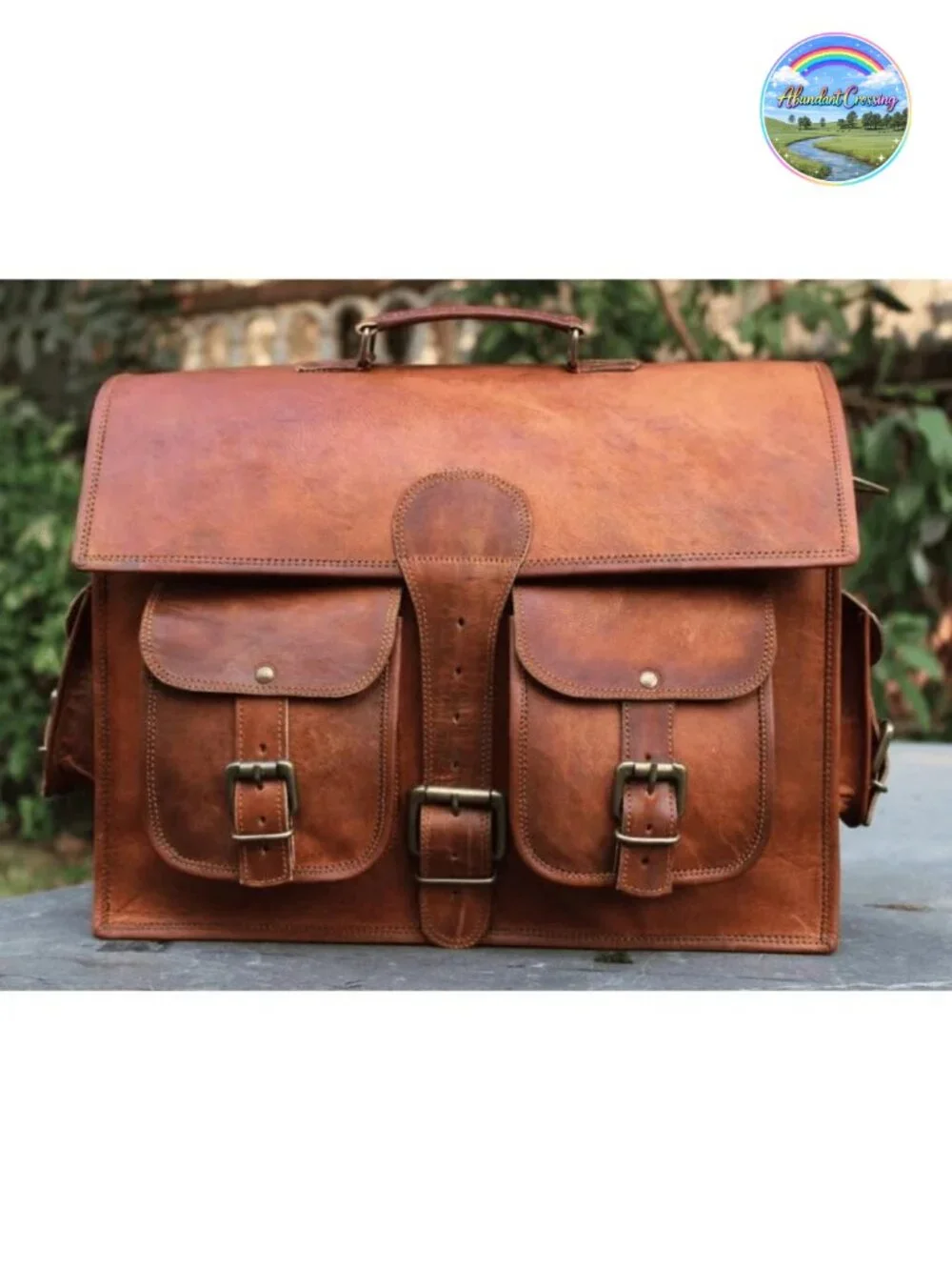 Genuine Leather Vintage Laptop Messenger Handmade Briefcase Bag Satchel