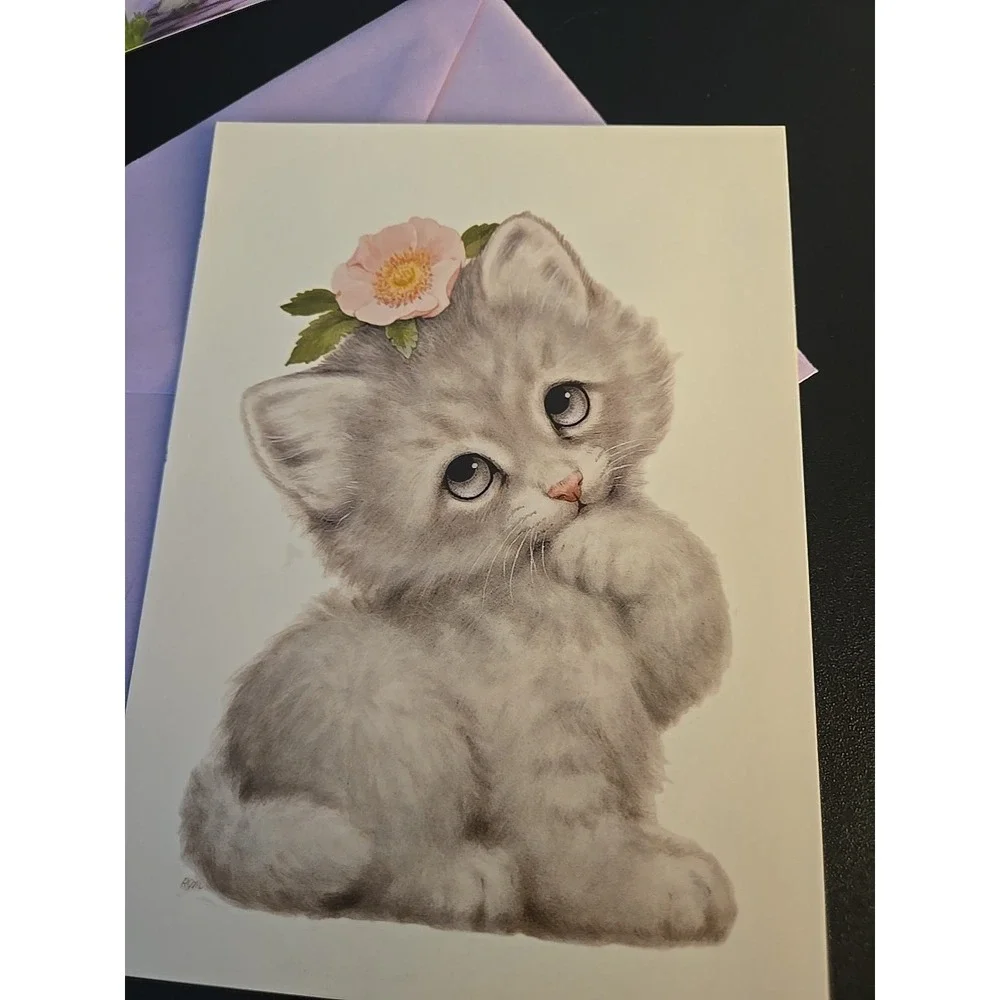 Set of‎ 7 Animal Birthday Get Well Cards Dog Cat Lover Greeting Card Lot NEW