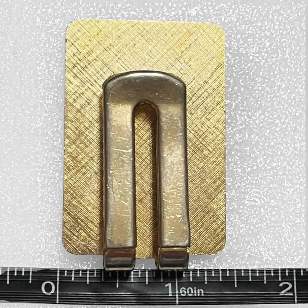 100th US Open Money Clip Pebble Beach Golf Course Gold Tone Anniversary 2000