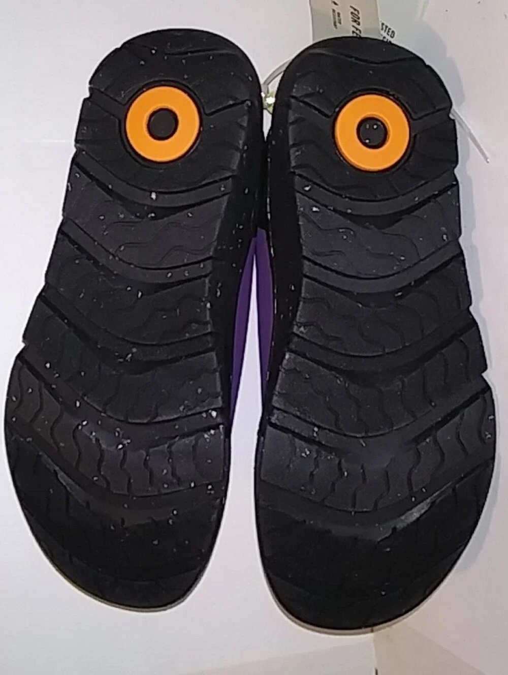 Bogs Skyline Kicker Purple and Yellow Kids Water Resistant Slip Ons