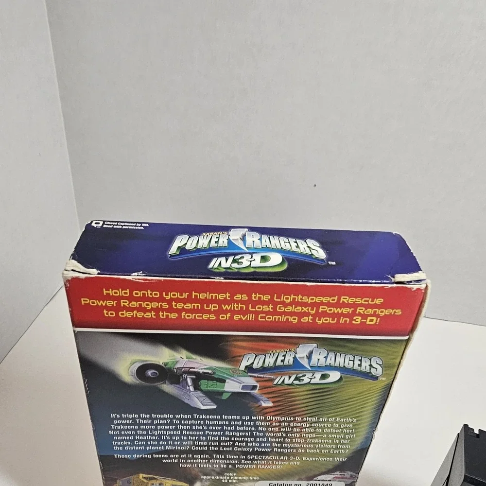 Power Rangers in‎ 3-D triple force Saban VHS Y2K, No 3D Glasses