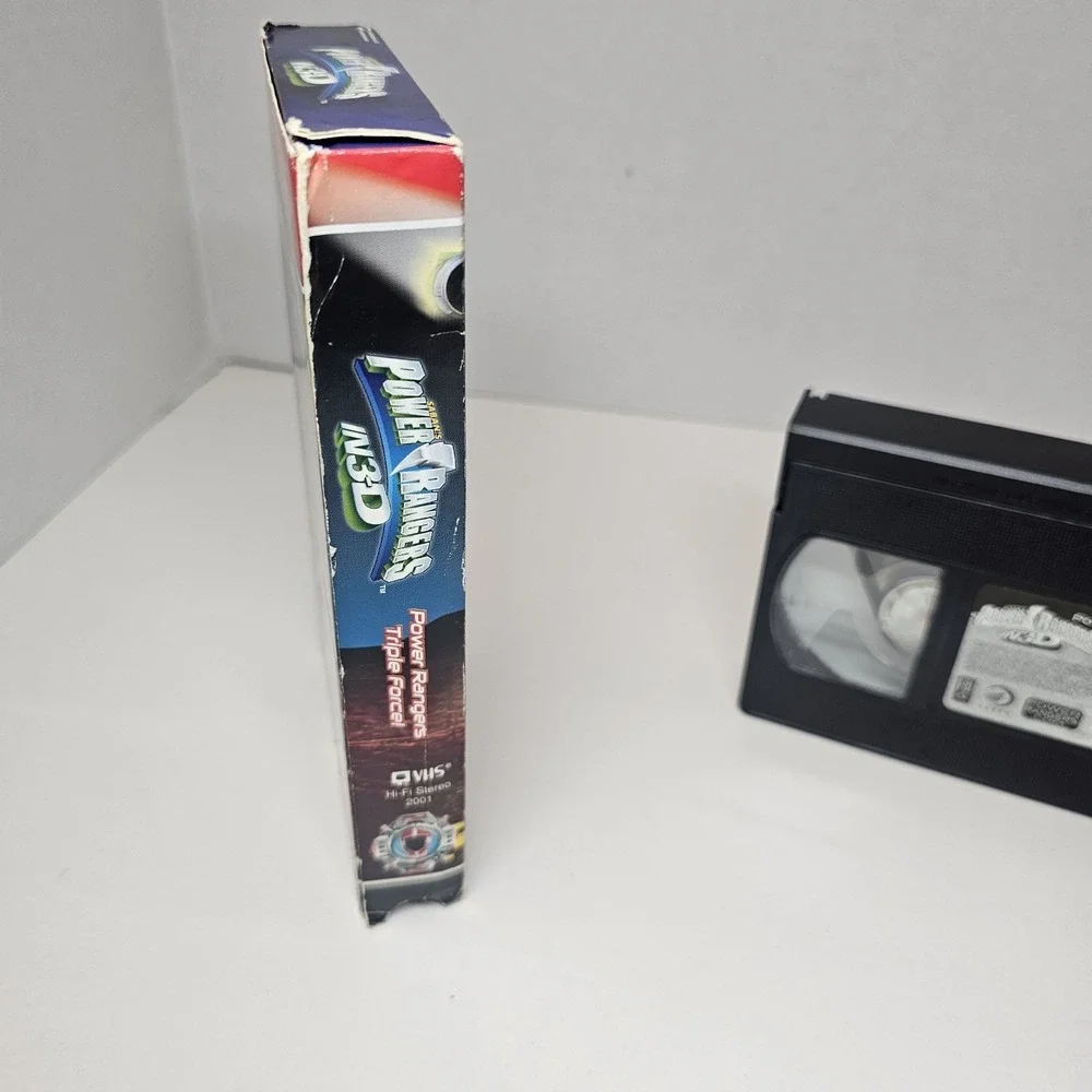 Power Rangers in‎ 3-D triple force Saban VHS Y2K, No 3D Glasses