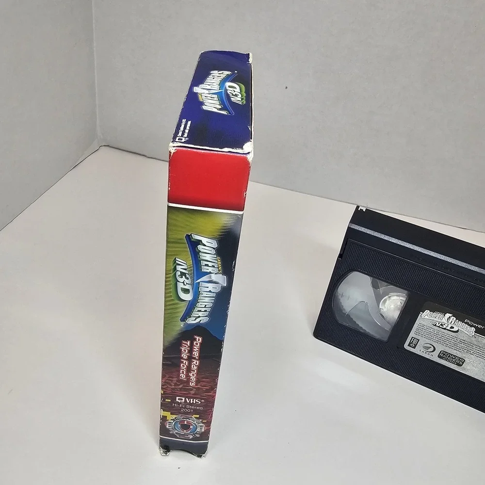 Power Rangers in‎ 3-D triple force Saban VHS Y2K, No 3D Glasses