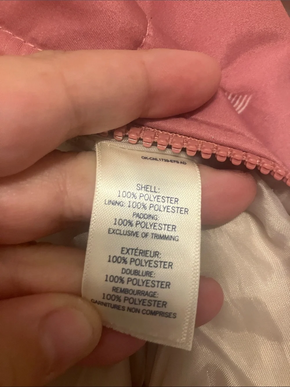 OshKosh B'gosh Pink Butterfly Quilted Hooded Snowsuit 3/6M Snow Ski Full Zip
