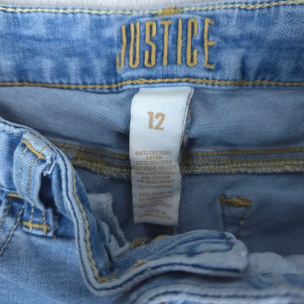 Justice denim shorts