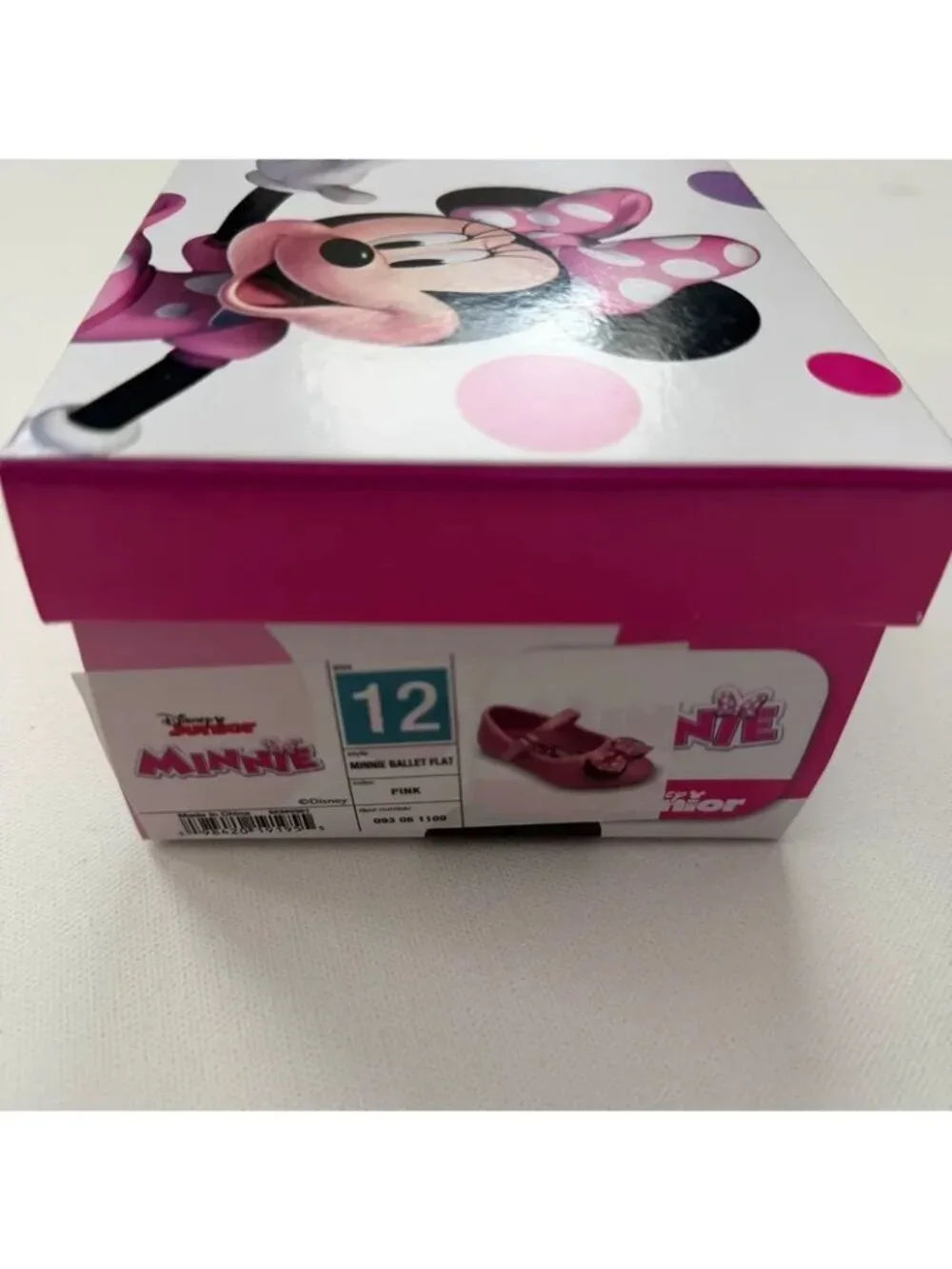 Minnie Toddler Girl Pink Flats Size 12