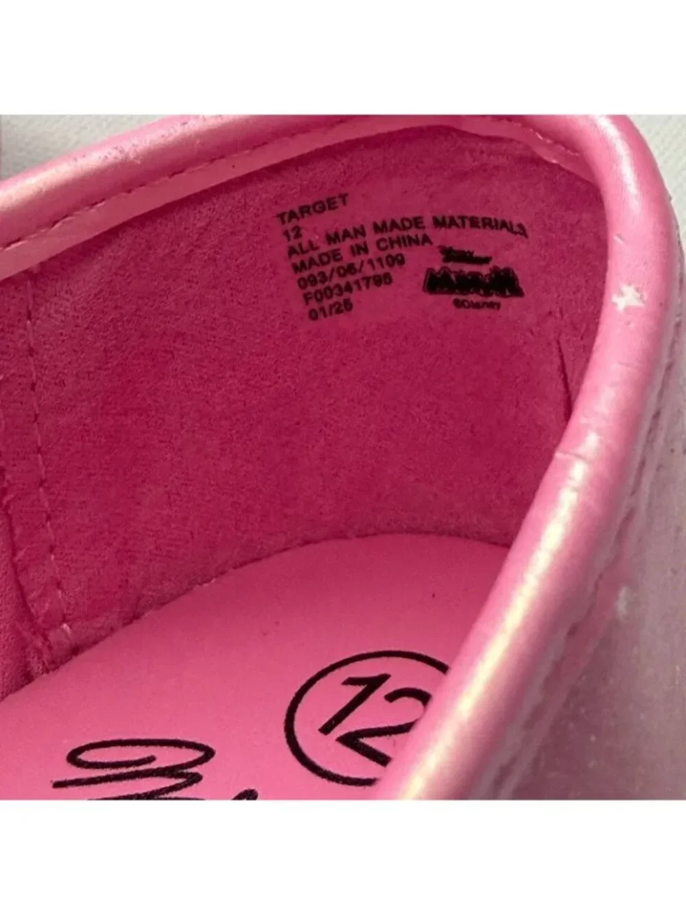 Minnie Toddler Girl Pink Flats Size 12