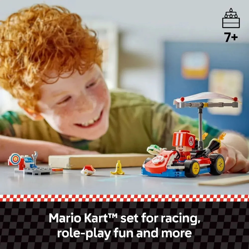 LEGO Super Mario Kart-Standard Kart (72032) Toad Pit Crew Features Sound Effects