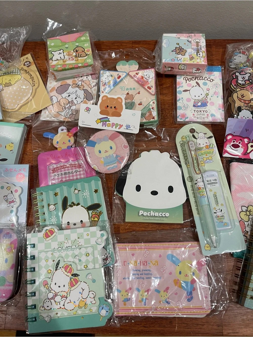 Lot of 28 Sanrio kawaii stationery Cute Pochacco Mikko Pom Pom Purin Small