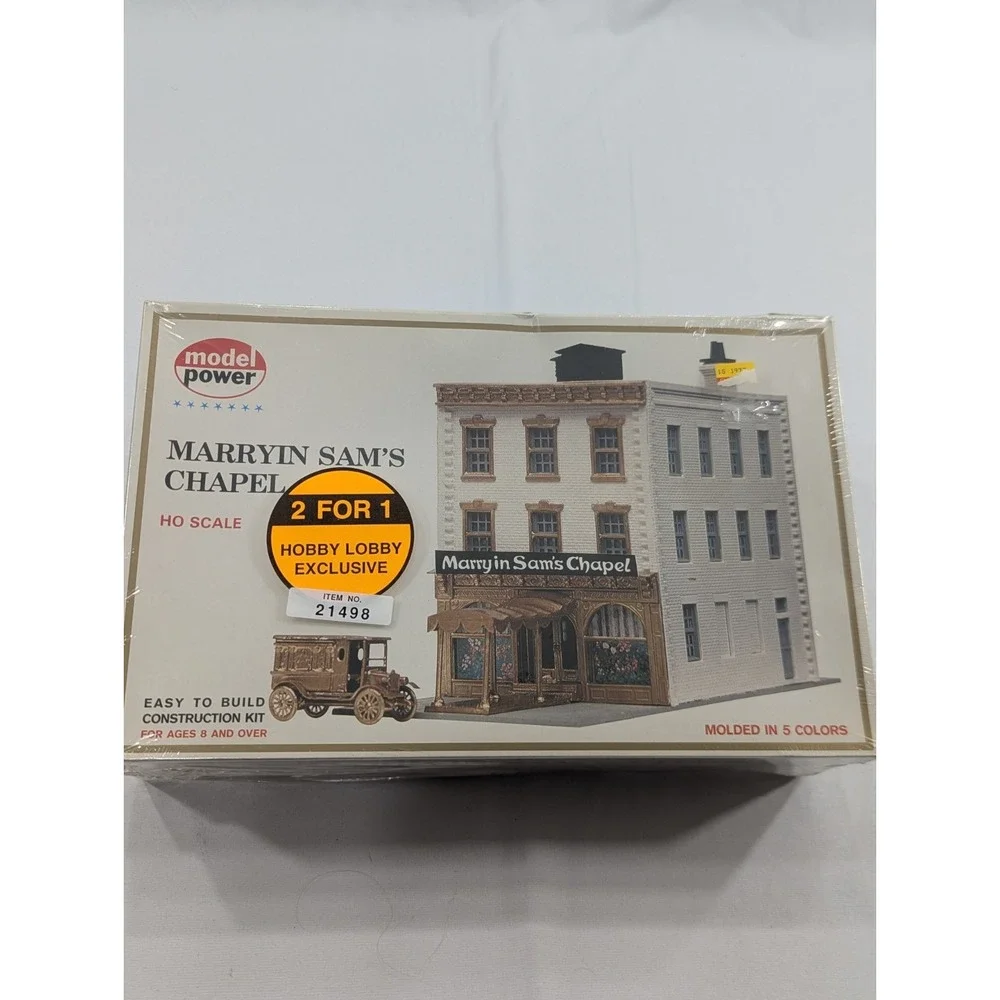 2) Pack Model Power HO‎ Marryin Sam's Chapel No. 457 The Grabitskis No. 485 New