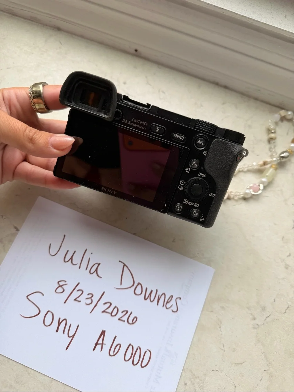 Sony Mirrorless Digital Camera w/additional E50mm lense