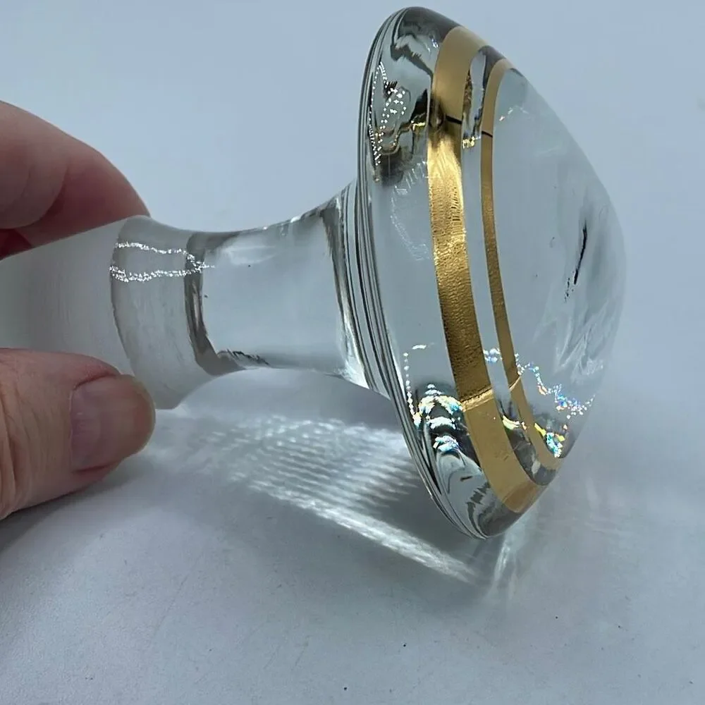 Vintage crystal hand