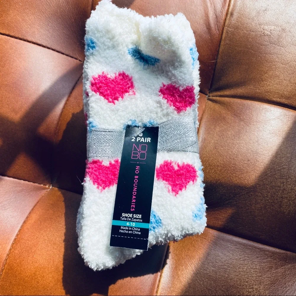 NWT 2 pair fuzzy socks