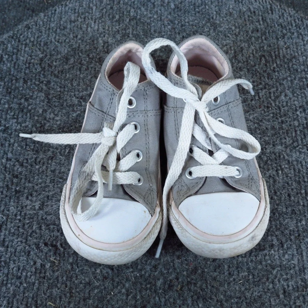 Converse Chuck Taylor All Star Infant Sneaker Size‎ 7 Everyday Wear Gray Canvas