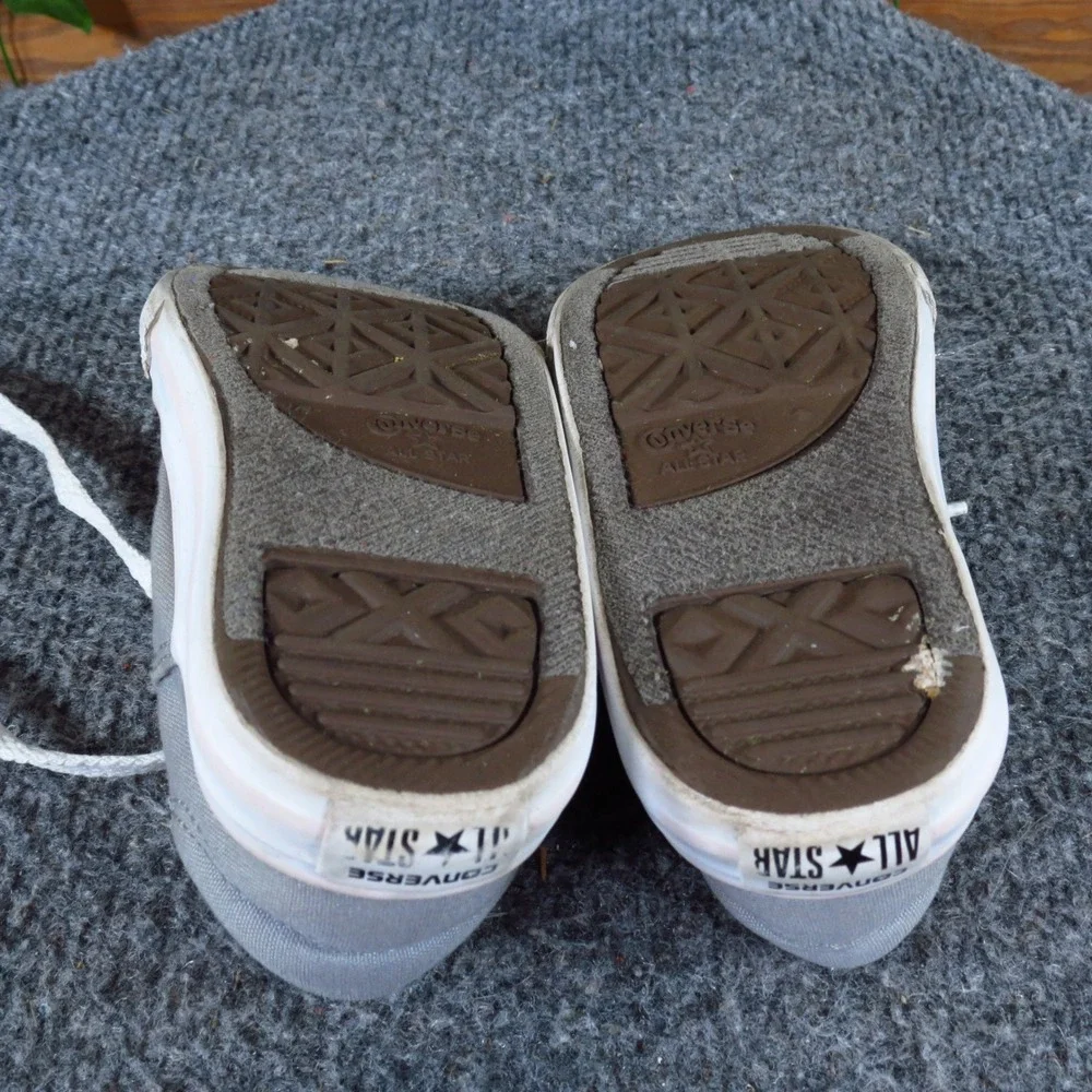Converse Chuck Taylor All Star Infant Sneaker Size‎ 7 Everyday Wear Gray Canvas