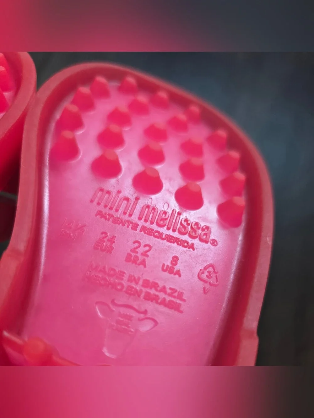 Mini Melissa Possession II pink rainbow & star jelly sandals