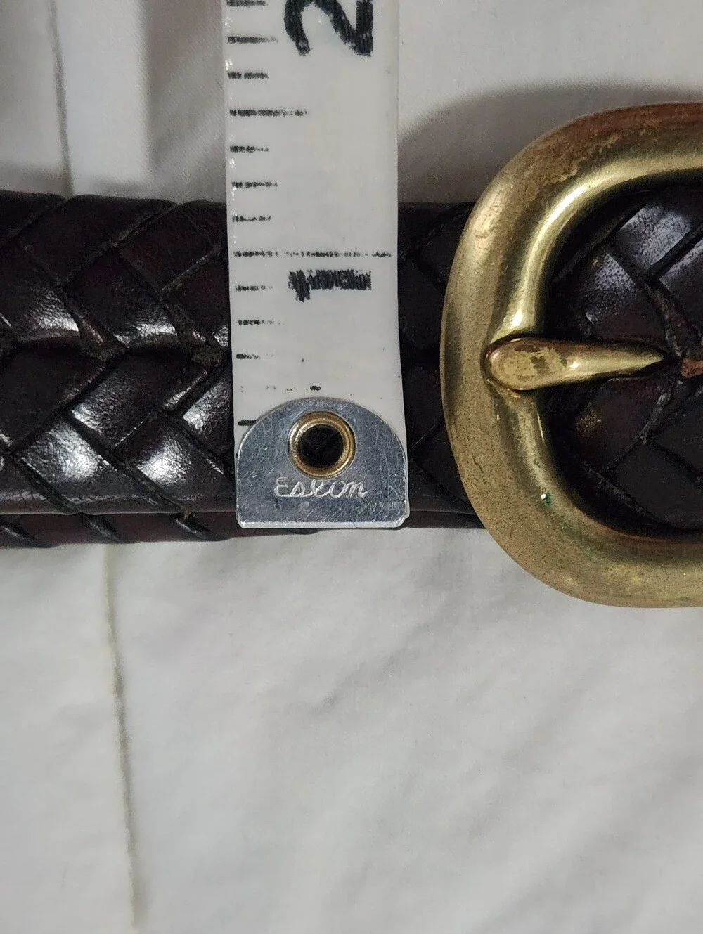 Vintage Coach Brown Braided Leather Size 36 Style # 5922