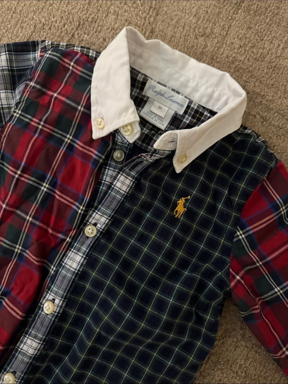 9M Ralph Lauren Christmas tartan Plaid