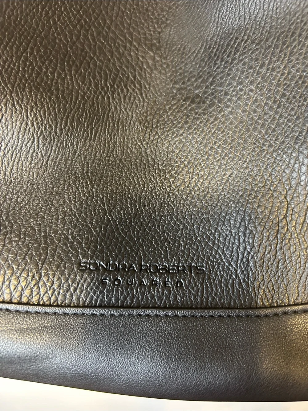 Sondra Roberts pebbled leather