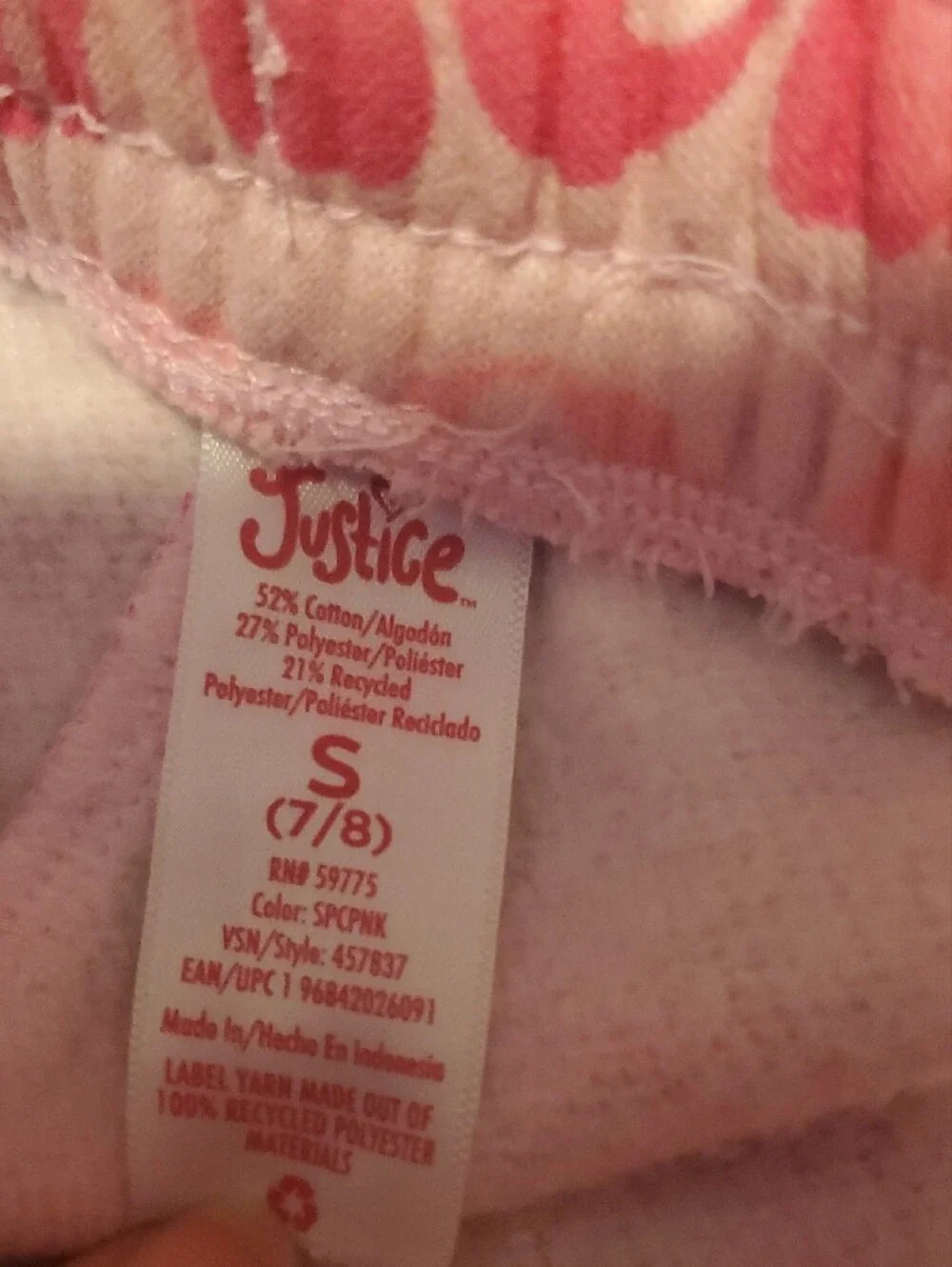 Justice bright pink