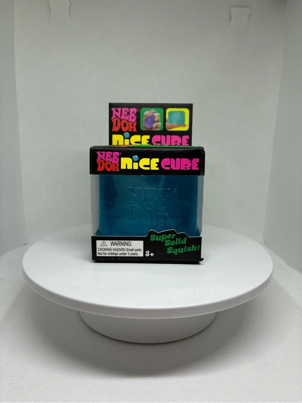 🧊 NeeDoh Nice Cube – Blue Super Solid Squish! 💙