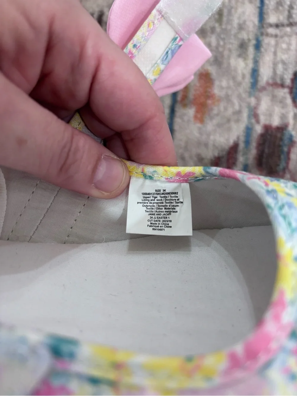 Janie and Jack fabric soft pastel