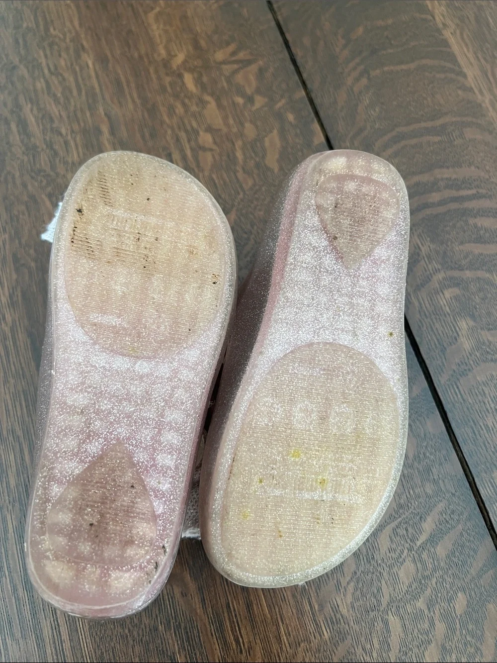 Mini Melissa Girls Glitter Mary Jane Shoes with Bow - Light Purple