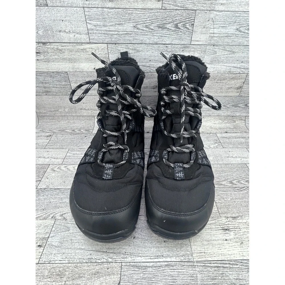 Xero Shoes Alpine Men Snow Boots Black Waterproof Minimalist Zero Drop Size 10‎