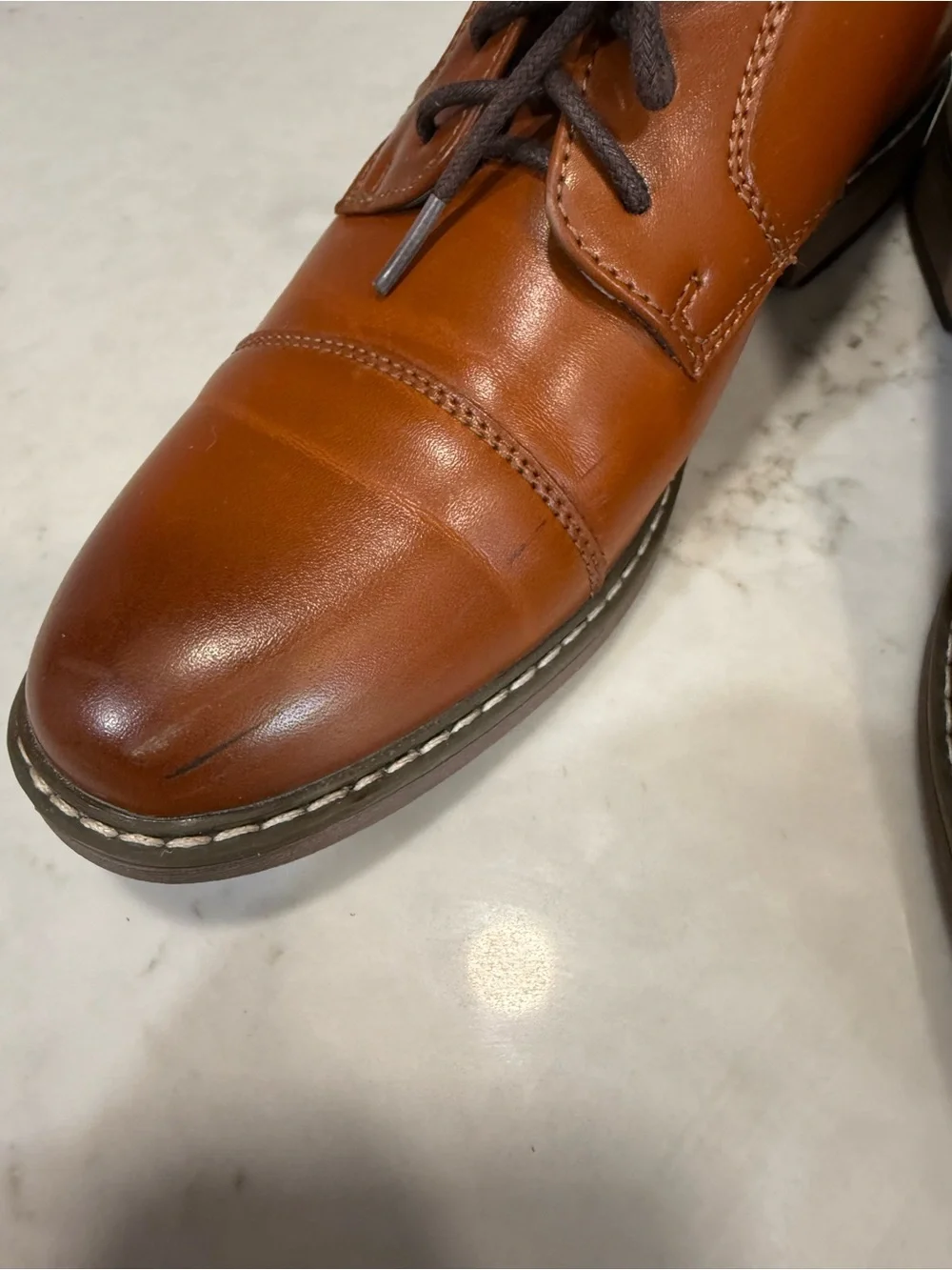 Bruno Marc polished tan
