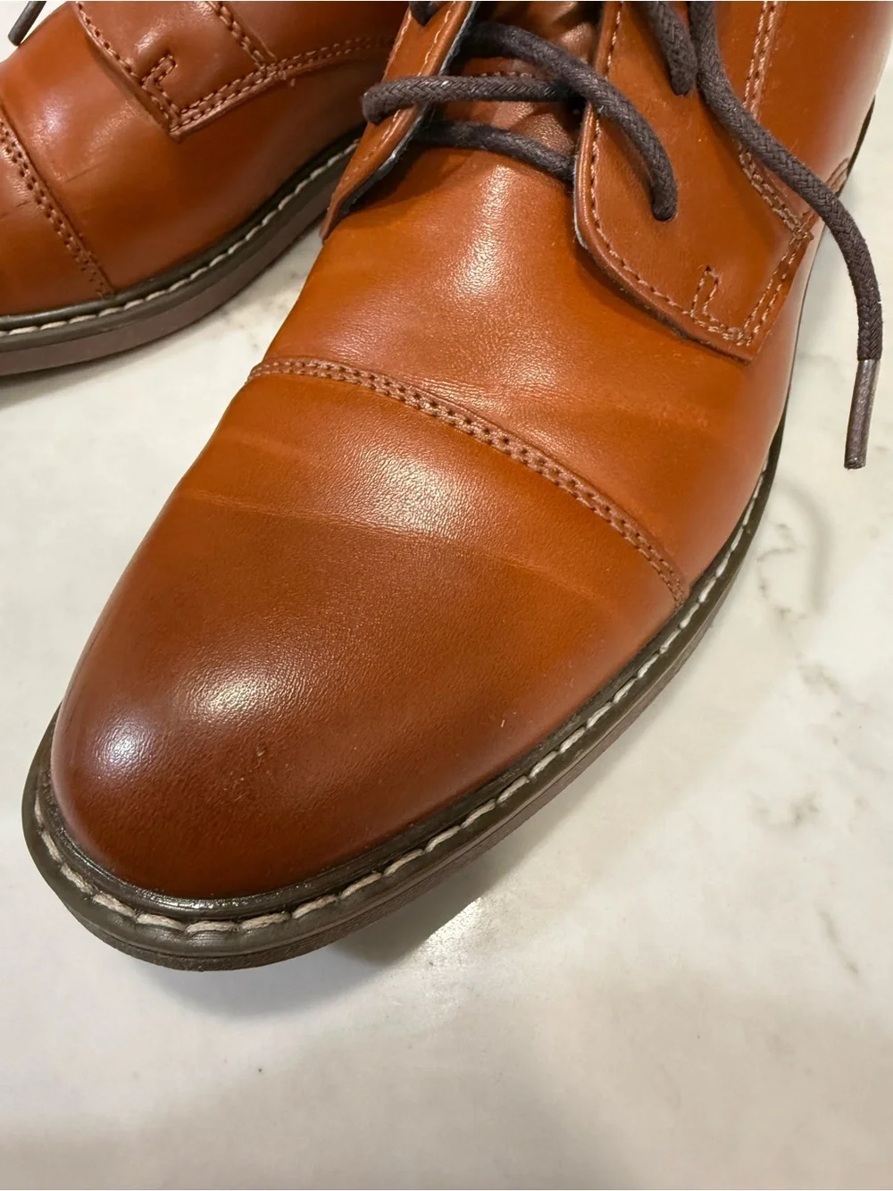 Bruno Marc polished tan