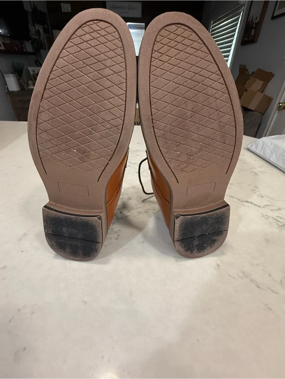 Bruno Marc polished tan