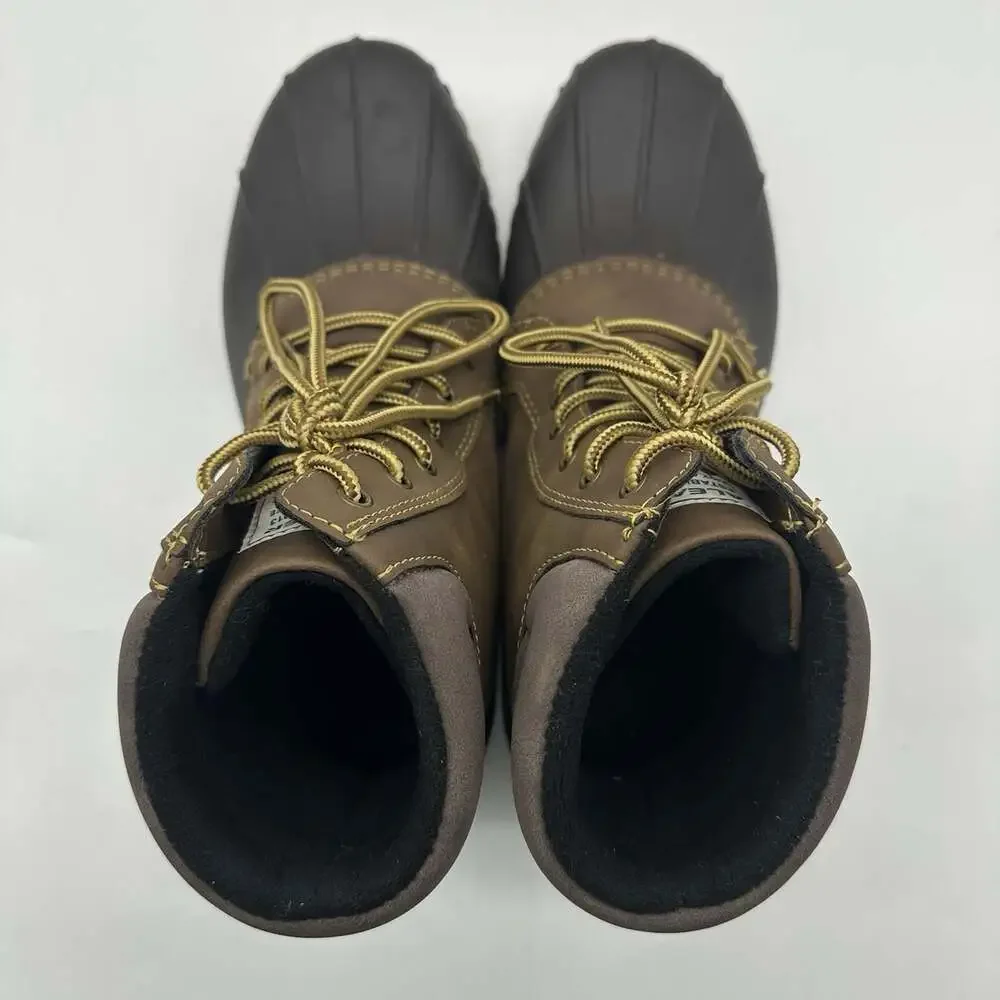 ALEADER Waterproof Shell Fur Lined Insulated Winter Snow Boots Men's Size 10