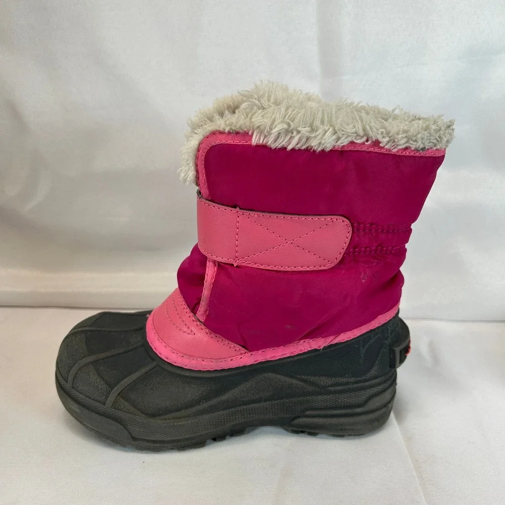 Sorel Childrens Snow Commander Boot Tropic Pink Deep Blush Size 12 NC5190-652