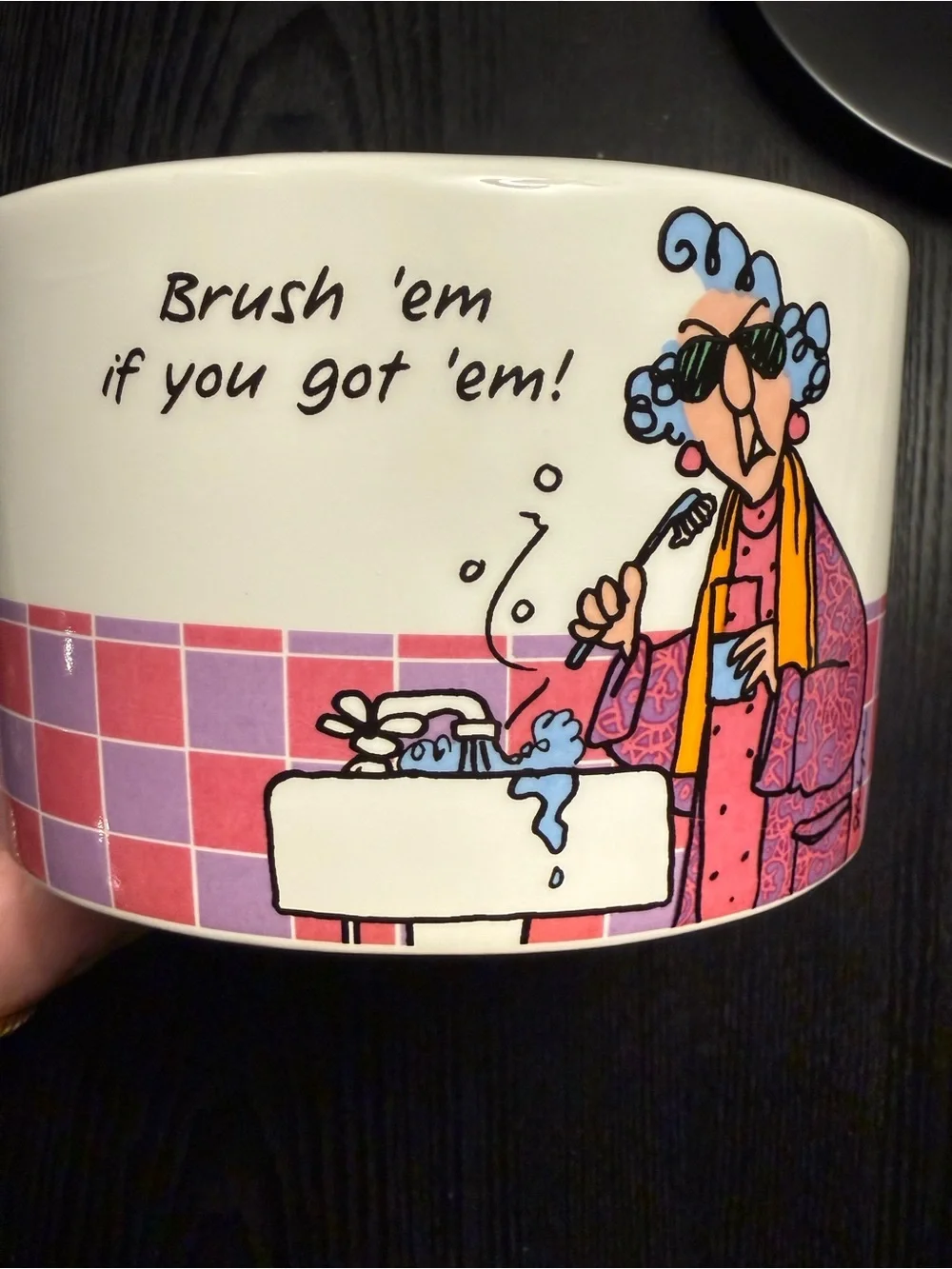 Hallmark Maxine Ceramic Toothbrush Holder