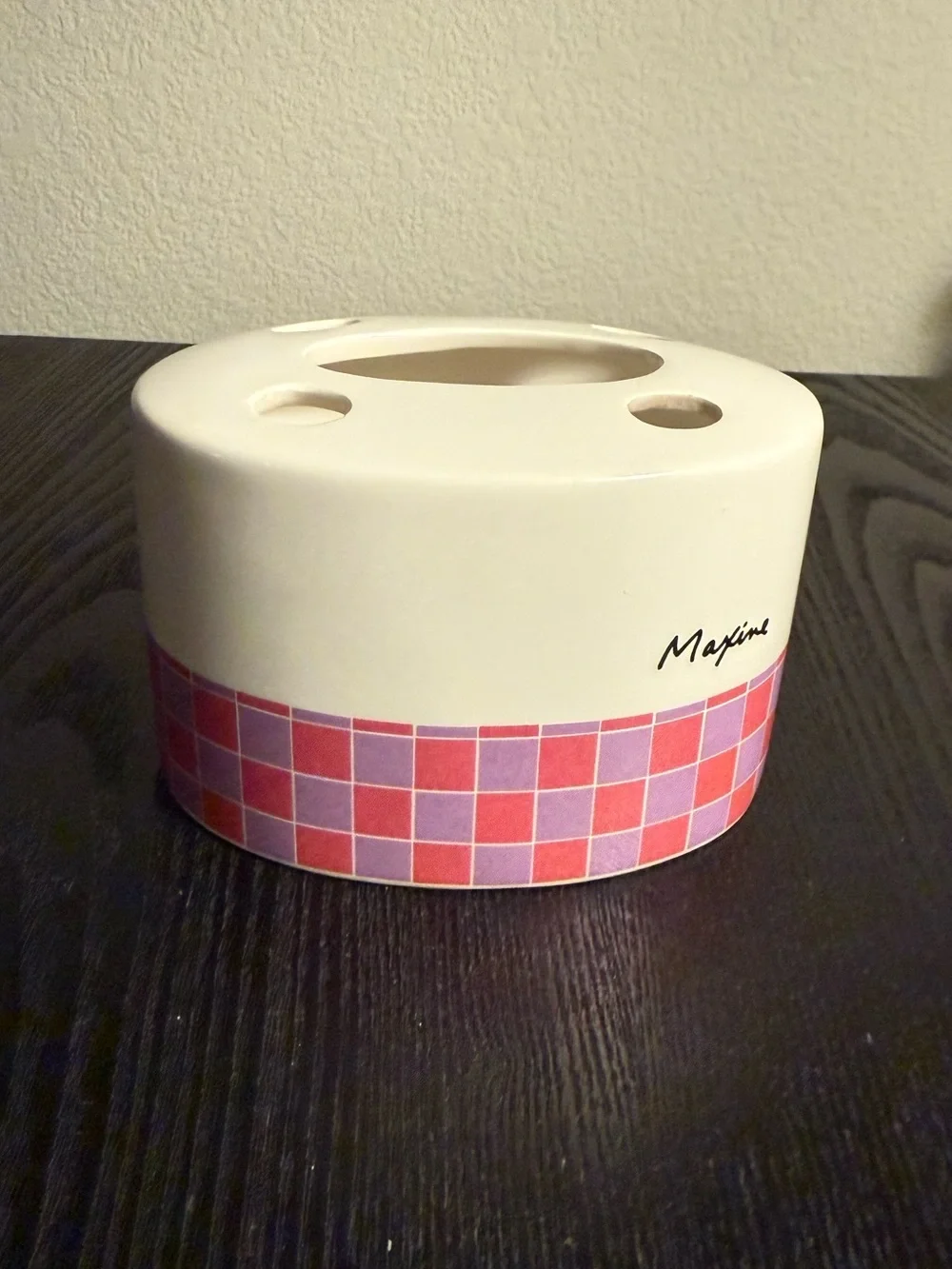 Hallmark Maxine Ceramic Toothbrush Holder