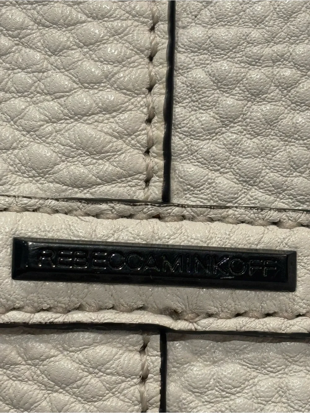 Rebecca Minkoff  Cream Leather Shoulder Hobo Bag and wallet