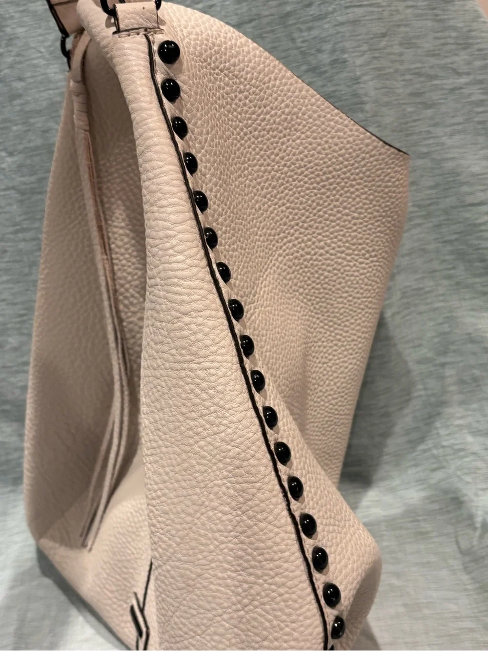 Rebecca Minkoff  Cream Leather Shoulder Hobo Bag and wallet