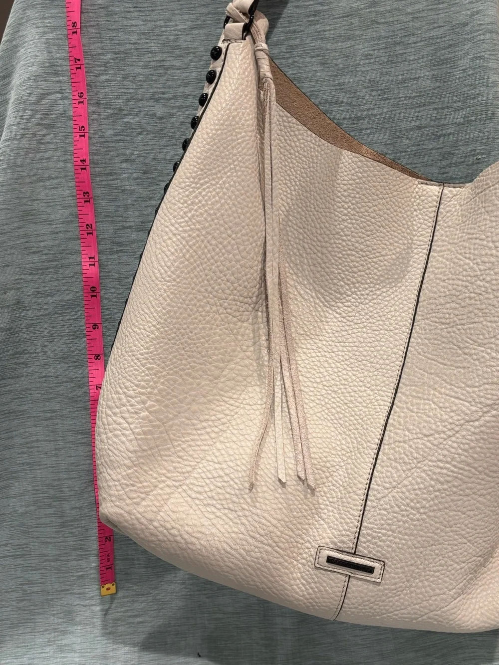 Rebecca Minkoff  Cream Leather Shoulder Hobo Bag and wallet