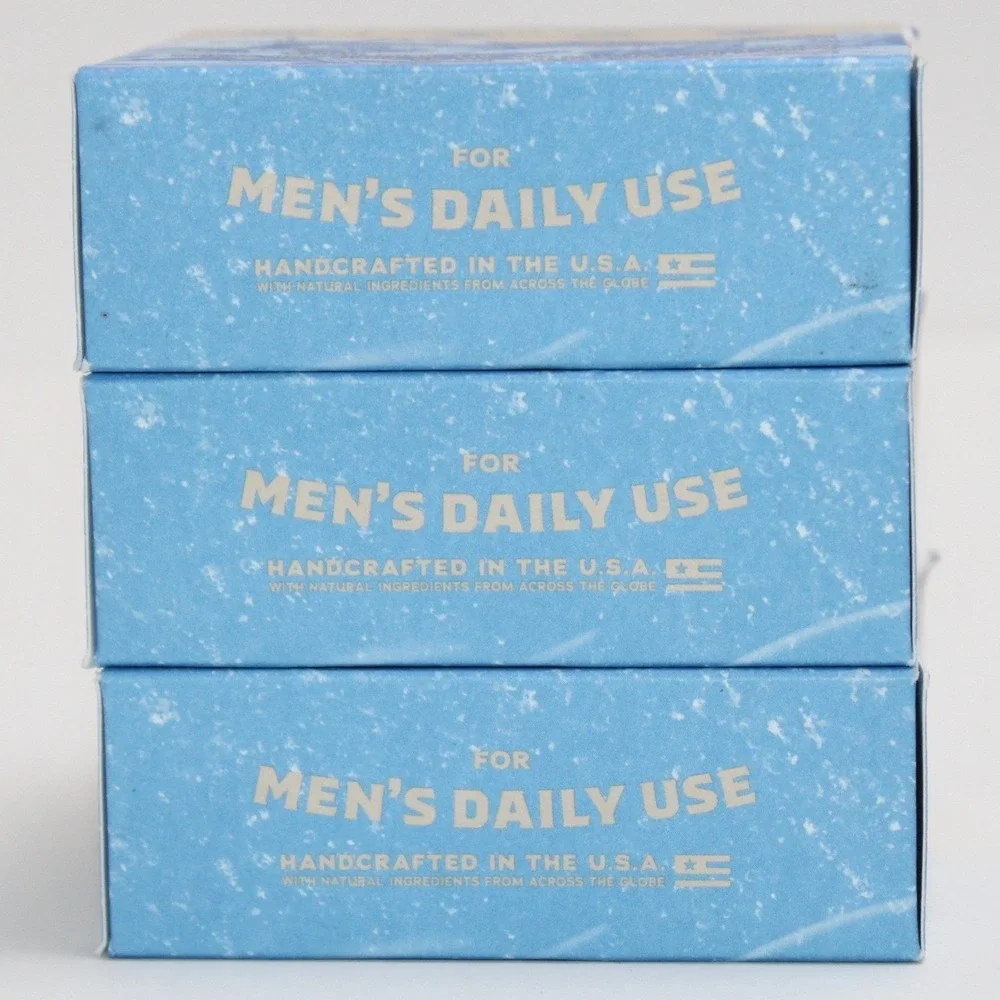 Dr Squatch Polar Rush Soap 3 Pack‎ Limited Edition Menthol Pumice Heavy Grit