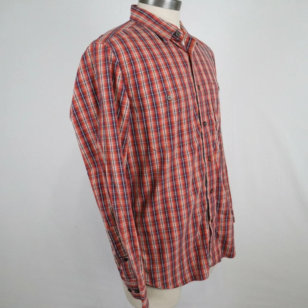 Banana Republic‎ Shirt Mens Medium 15-15.5 Pocket Button Up Plaid Long Sleeve