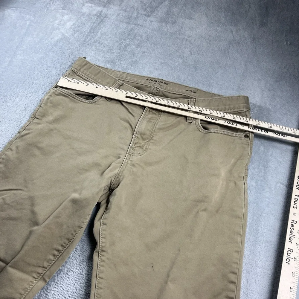 Banana Republic Travel Jean Slim Fit Jeans‎ Mens Size 35x30* Beige Denim