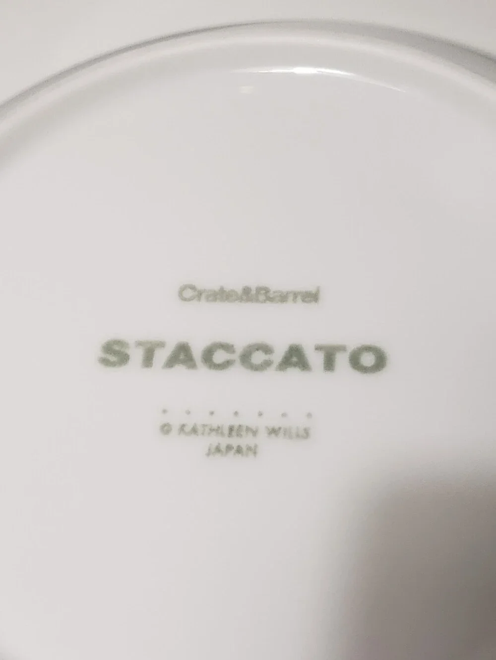 Set Of 4 CRATE & BARREL  *Staccato* Rimmed Soup Bowls