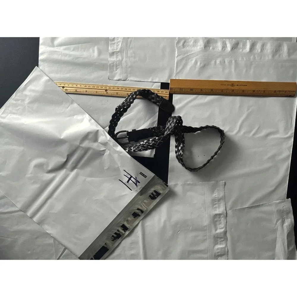 Black Braided Leather Belt Unisex Casual Fashion‎ Accessory