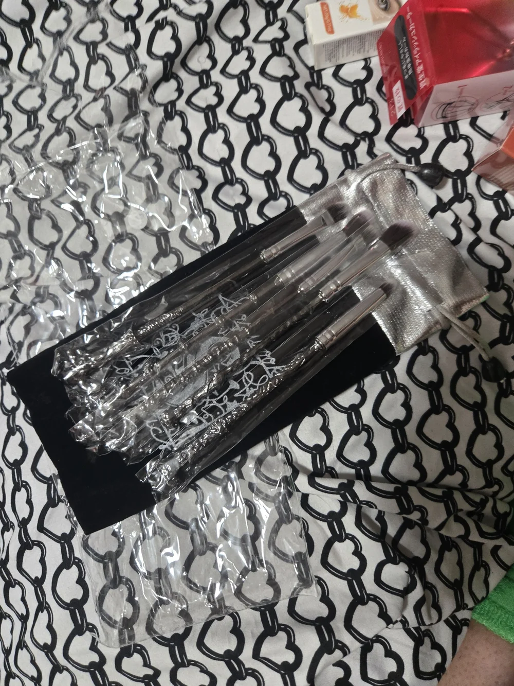Storybook Cosmetics Metal Makeup Brush Set Nwot
