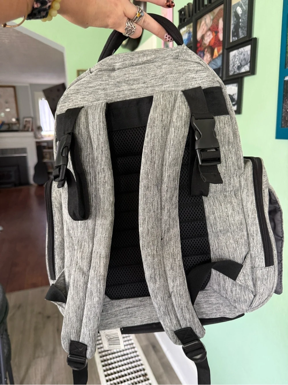 Eddie Bauer Gray and Black Travel Backpack