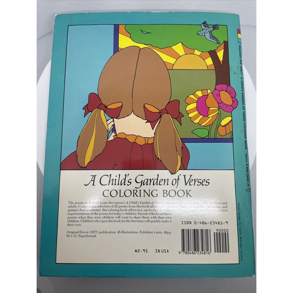 Dover Classic Stories Coloring Book A Child's Garden of Verses Kids Poetry‎ Book