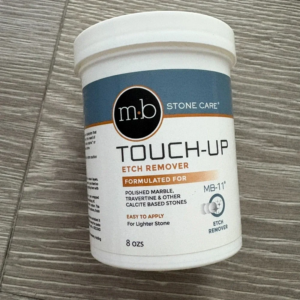 NWB MB Stone Care MB-11 Touch Up Etch Remover Polishing Marble Powder 8 oz