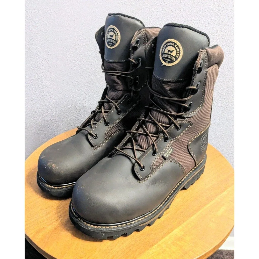 Irish Setter Men's 9.5 Gunflint II Leather Hunt Boots Ultra Dry Insulated 2812